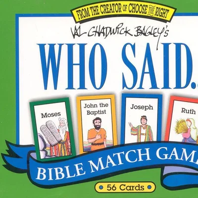 Who Said... Bible Match Game