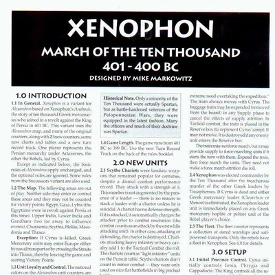 Xenophon: March of the Ten Thousand 401 - 400 BC
