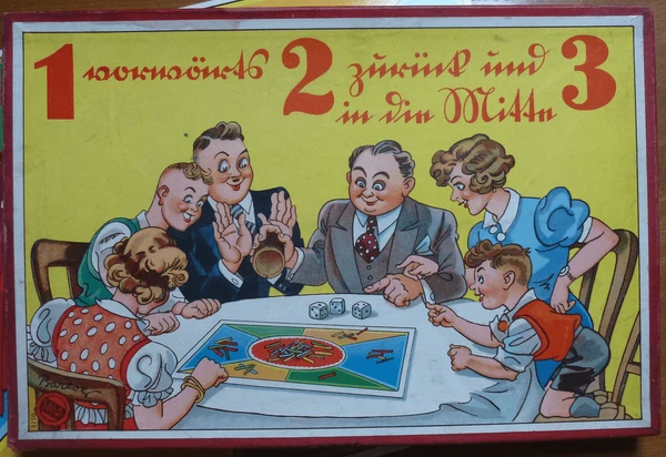 Cover image of 1 vorwärts 2 zurück und 3 in die Mitte board game