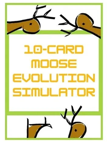 Cover image of 10-Card Moose Evolution Simulator board game