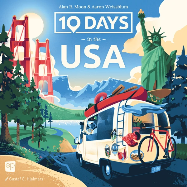 Cover image of 10 Days in the USA board game