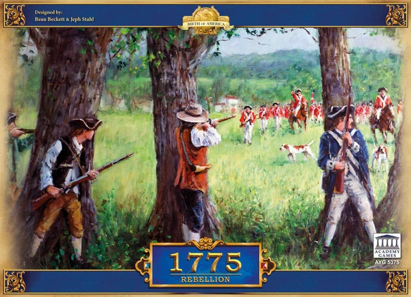 Cover image of 1775: Rebellion board game