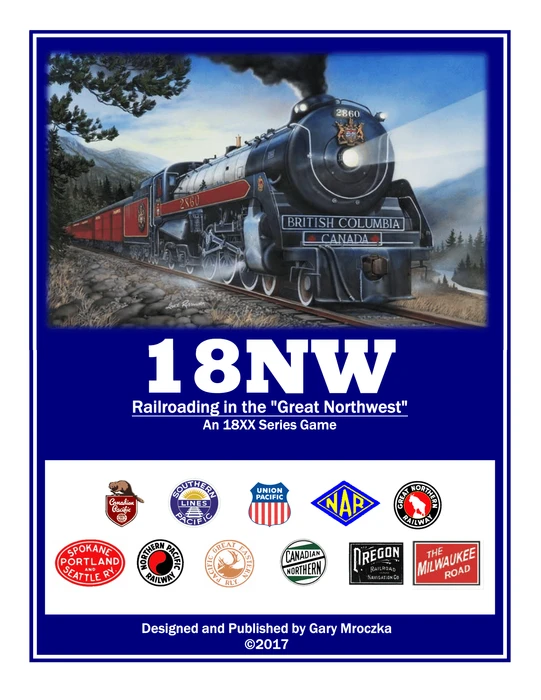 Cover image of 18NW: Railroading in the "Great Northwest" board game