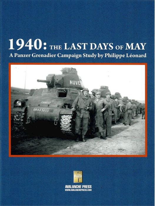 Cover image of 1940: The Last Days of May -- A Panzer Grenadier Campaign Study board game