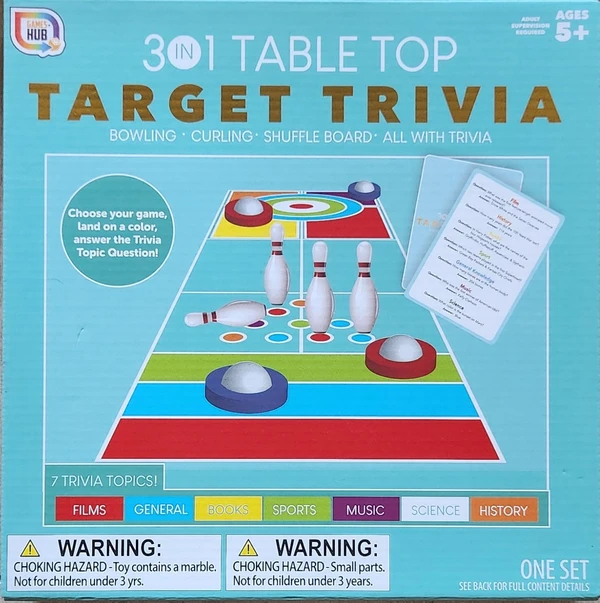 Cover image of 3 in 1 Table Top Target Trivia board game