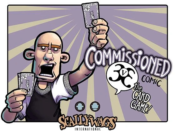 Cover image of 3v3: The Commissioned Comic Card Game board game