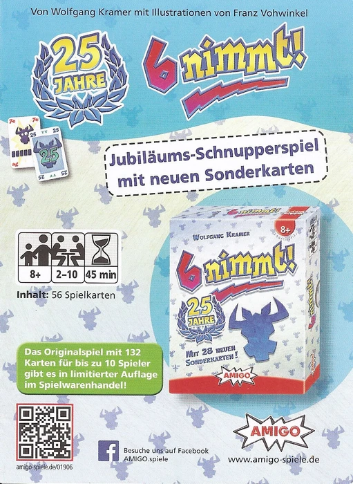 Cover image of 6 nimmt! 25 Jahre Schnupperspiel board game