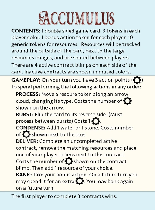 Cover image of Accumulus board game