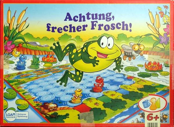 Cover image of Achtung, frecher Frosch! board game