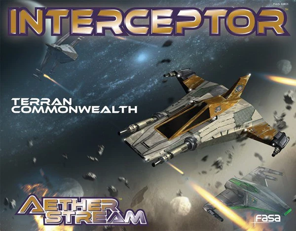 Cover image of Aetherstream: Interceptor – Terran Commonwealth Squadron Set board game