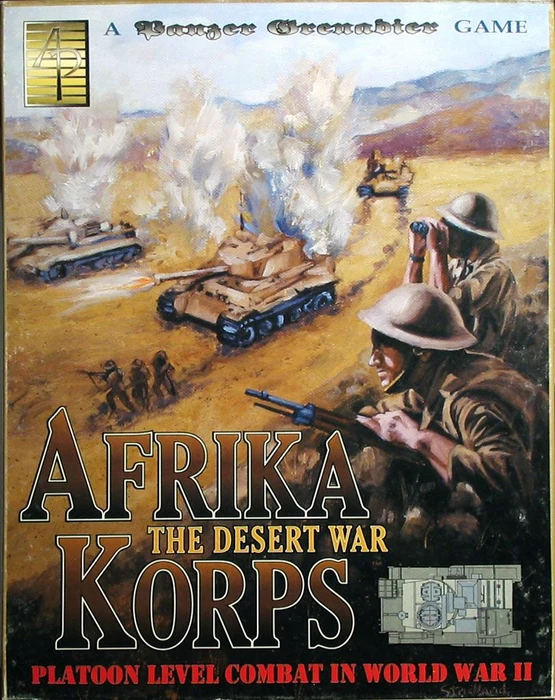 Cover image of Afrika Korps: The Desert War – Platoon Level Combat in World War II: A Panzer Grenadier Game board game