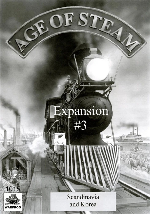 Cover image of Age of Steam Expansion #3: Scandinavia and Korea board game