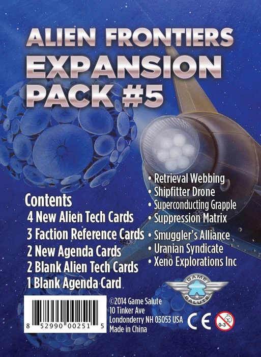 Cover image of Alien Frontiers: Expansion Pack #5 board game