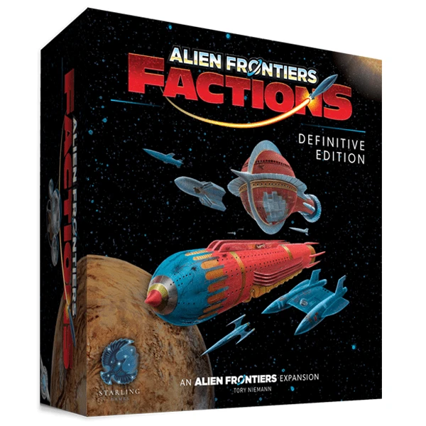 Cover image of Alien Frontiers Factions: Definitive Edition board game