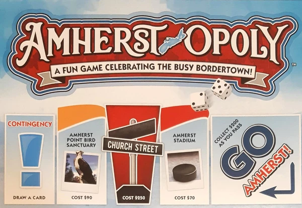 Cover image of Amherst-Opoly board game