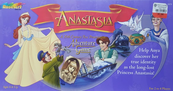 Cover image of Anastasia Adventure Game board game