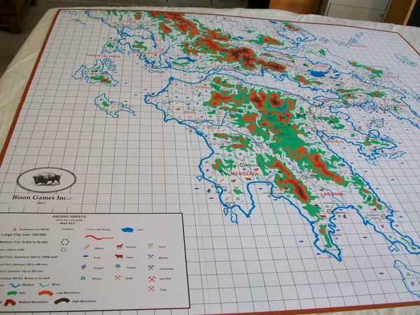 Cover image of Ancient Greek City States 5thc BC board game