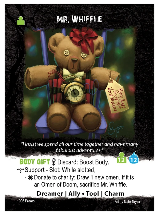 Cover image of Apocrypha Adventure Card Game: Mr. Whiffle Promo Card board game