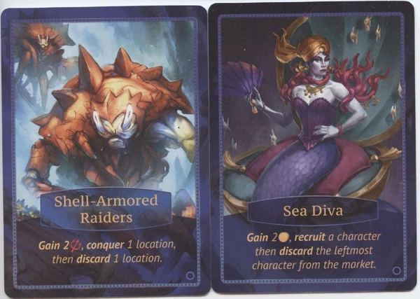 Cover image of Aquatica: Sea Diva & Shell-Armored Raiders Promo Cards board game