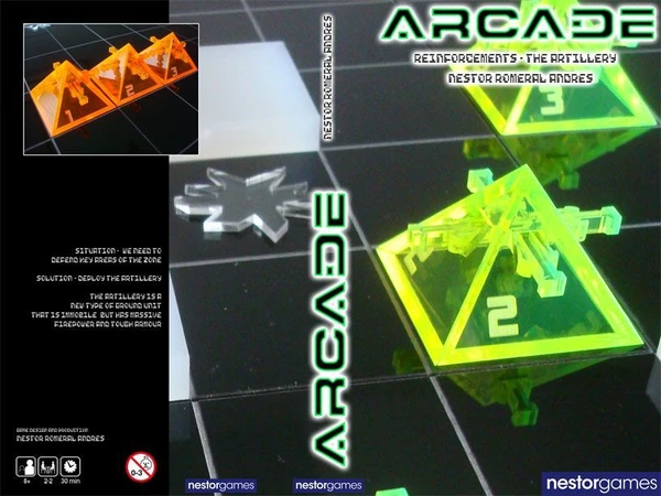 Cover image of Arcade: Reinforcements – The Artillery board game