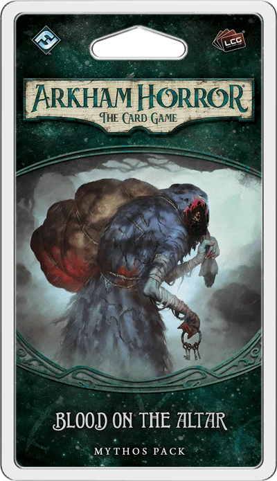 Cover image of Arkham Horror: The Card Game – Blood on the Altar: Mythos Pack board game