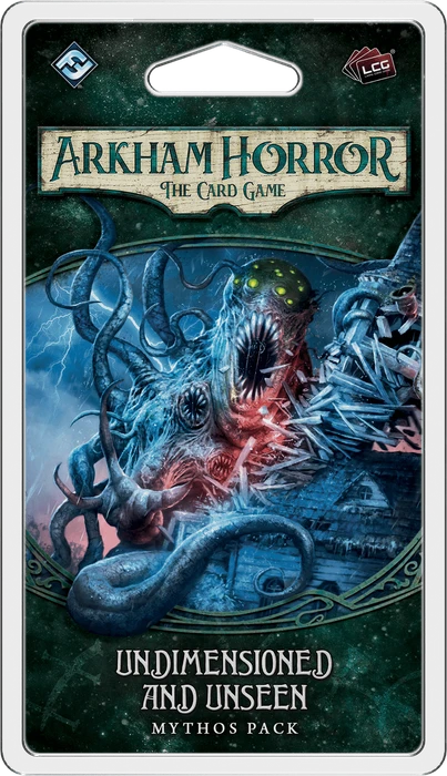 Cover image of Arkham Horror: The Card Game – Undimensioned and Unseen: Mythos Pack board game