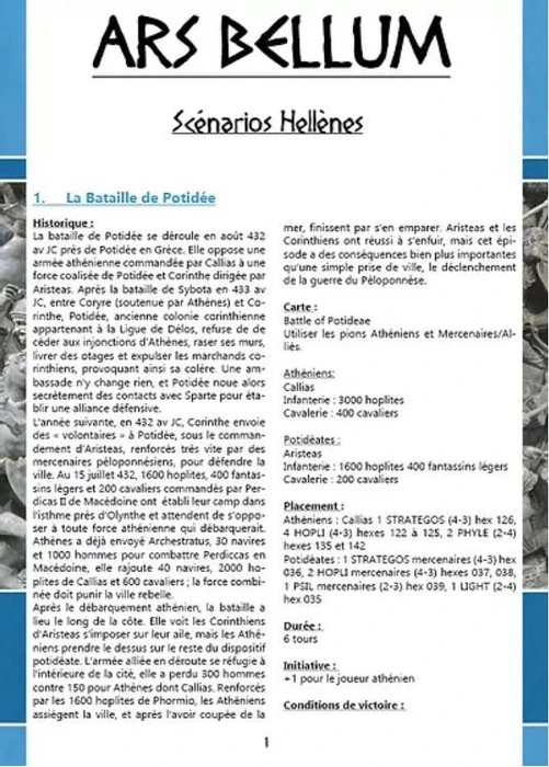 Cover image of ARS BELLUM: Extension Hellènes board game