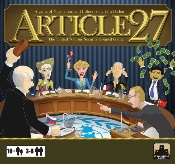Cover image of Article 27: The UN Security Council Game board game