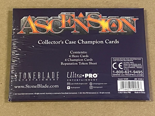 Cover image of Ascension: Deckbuilding Game – Collector's Case Champion Cards board game