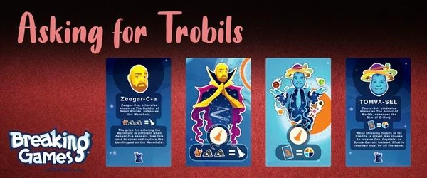 Cover image of Asking for Trobils: Dice Tower 2020 Promo Cards board game