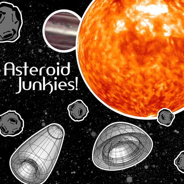 Cover image of Asteroid Junkies! board game