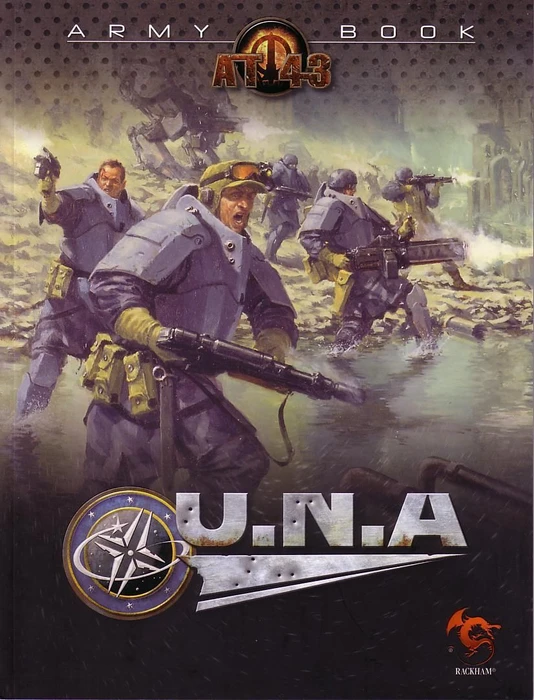Cover image of AT-43 Army Book: U.N.A. board game