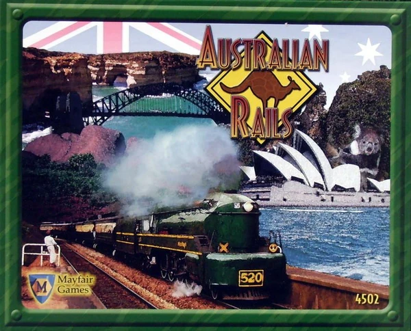 Cover image of Australian Rails board game