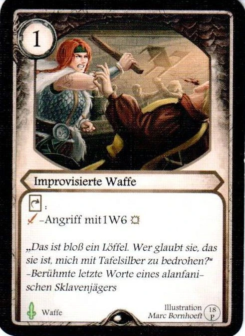 Cover image of Aventuria: Promokarte "Improvisierte Waffe" board game