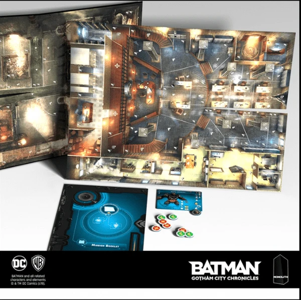 Cover image of Batman: Gotham City Chronicles – The Sewers & GCPD Maps Expansion board game