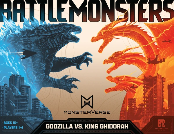 Cover image of Battle Monsters: Godzilla vs. King Ghidorah board game