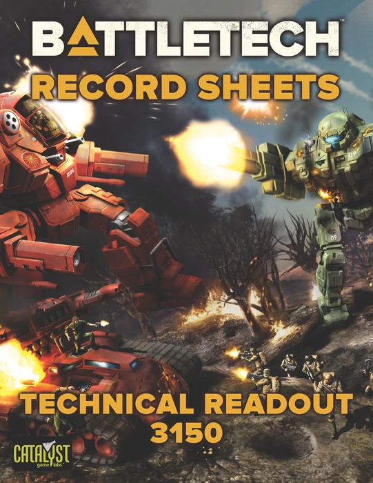 Cover image of BattleTech: Record Sheets – Technical Readout: 3150 board game