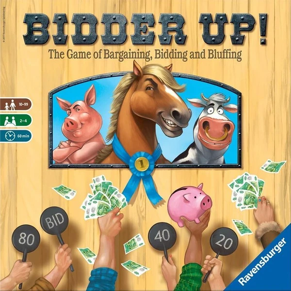 Cover image of Bidder Up! board game