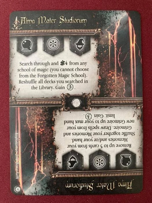 Cover image of Black Rose Wars: Alma Mater Studiorum Promo Card board game