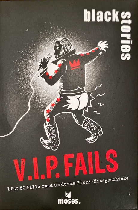 Cover image of Black Stories: V.I.P. Fails board game