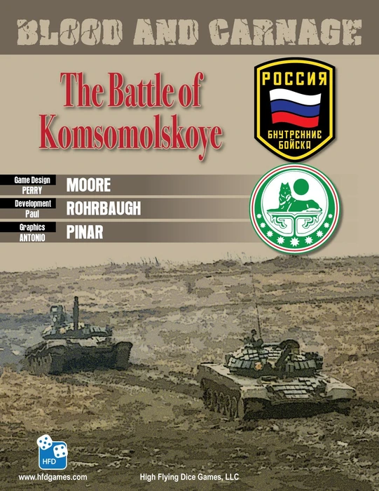Cover image of Blood and Carnage: The Battle of Komsomolskoye, March 2000 board game
