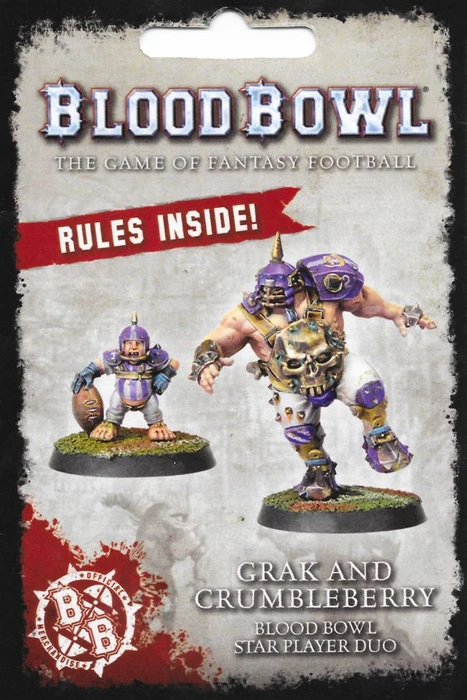Cover image of Blood Bowl (2016 Edition): Grak and Crumbleberry – Star Player Duo board game