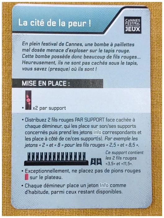 Cover image of Bomb Busters: La cité de la peur Mission board game