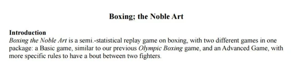 Cover image of Boxing the Noble Art board game