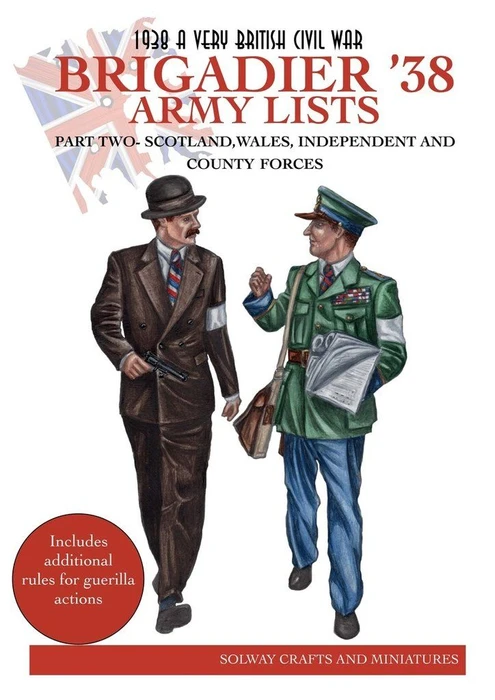 Cover image of Brigadier '38: Army Lists  – Part Two: Scotland, Wales, Independent and County Forces board game