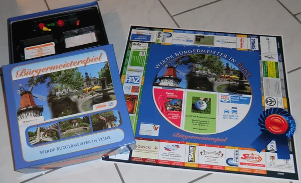 Cover image of Bürgermeisterspiel: Werde Bürgermeister in Peine board game