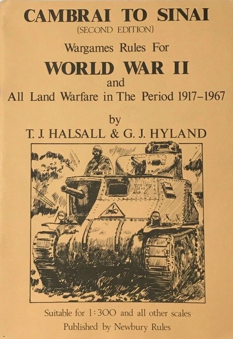 Cover image of Cambrai to Sinai: Wargame Rules for WWII and all Land Warfare in the Period 1917-1967 board game