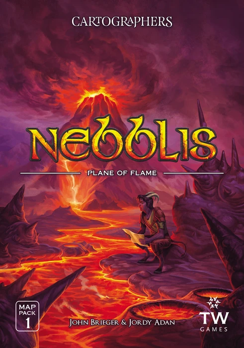 Cover image of Cartographers: Map Pack 1 – Nebblis: Plane of Flame board game