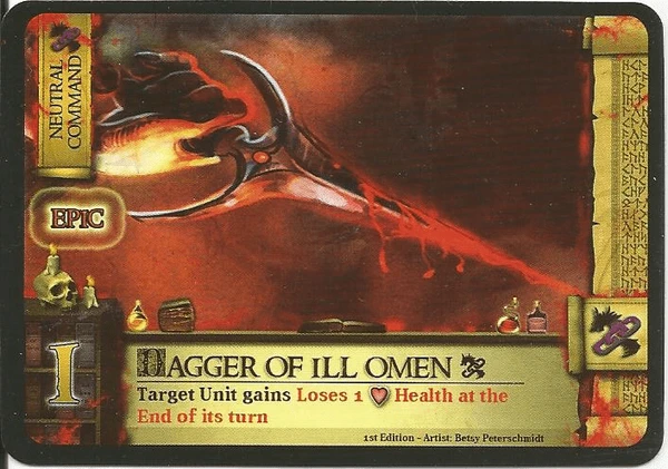 Cover image of Castle Assault: Dagger of Ill Omen Promo Card board game