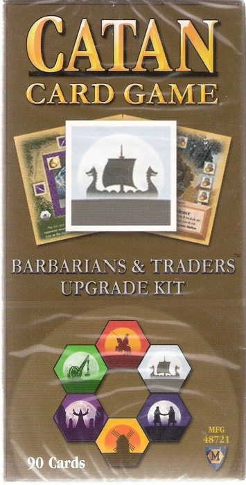 Cover image of Catan Card Game: Barbarians & Traders Upgrade Kit board game
